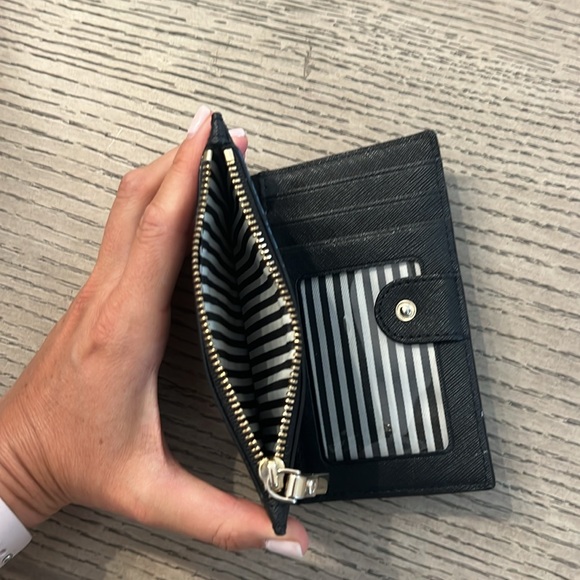 Kate Spade Black Wallet with gold zipper - Picture 4 of 4
